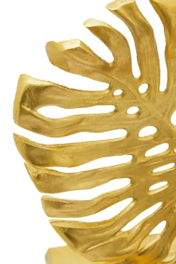 Monsera Leaf 37cm Gold Metal Indoor Sculpture