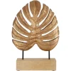 Monsera Leaf 45cm Gold Wood Indoor Sculpture