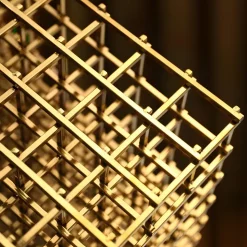 Multiverse 100cm Silver Geometric Metal Garden Sculpture