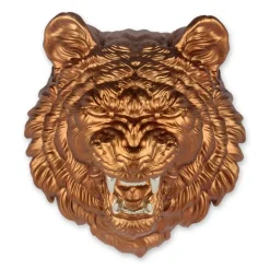 Mystic Tiger 37cm Bronze Resin Wall Sculpture