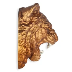 Mystic Tiger 37cm Bronze Resin Wall Sculpture