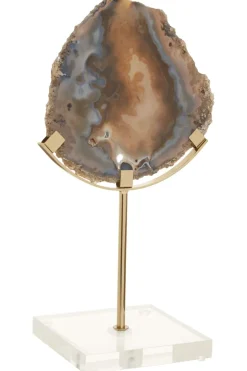 Mystical Agate 30cm Black & Gold Stone Indoor Sculpture