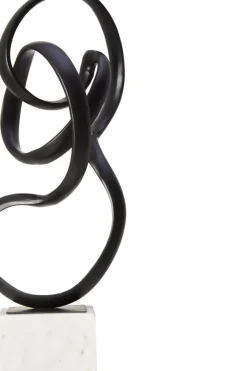 Mystical Grace 60cm Black Metal Indoor Sculpture