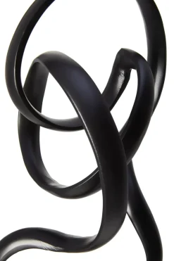 Mystical Grace 60cm Black Metal Indoor Sculpture