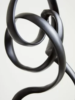 Mystical Grace 60cm Black Metal Indoor Sculpture