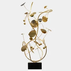 Nebular Bloom 103cm Gold Metal Indoor Sculpture
