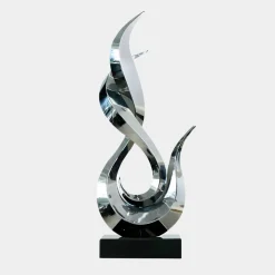 Nexus Ignite 93cm Silver Metal Indoor Sculpture v1