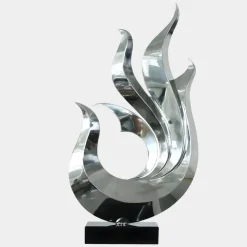 Nexus Ignite 85cm Silver Metal Indoor Sculpture v2