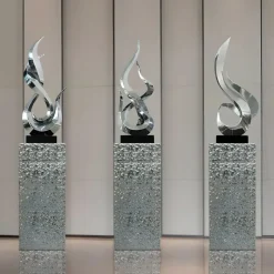 Nexus Ignite 85cm Silver Metal Indoor Sculpture v2