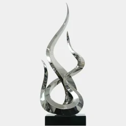 Nexus Ignite 91cm Silver Metal Indoor Sculpture v3