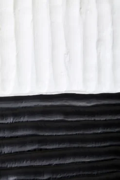 Night & Day 41cm Black & White Wood Indoor Sculpture