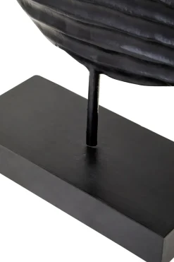 Night & Day 41cm Black & White Wood Indoor Sculpture