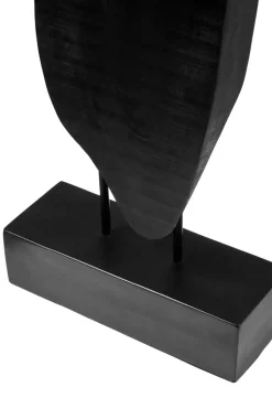 Obsidian Essence 70cm Black Wood Indoor Sculpture