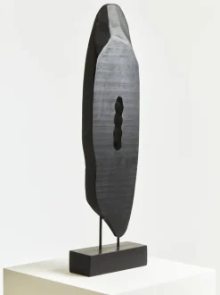 Obsidian Essence 70cm Black Wood Indoor Sculpture