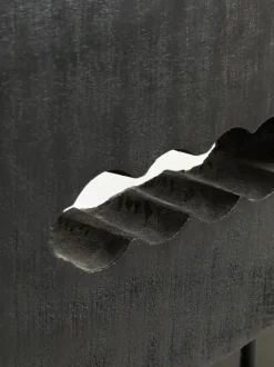 Obsidian Essence 32cm Black Wood Indoor Sculpture