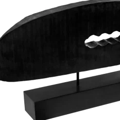 Obsidian Essence 32cm Black Wood Indoor Sculpture