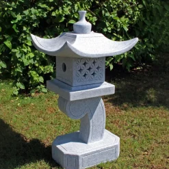 One Tier Japanese Pagoda Lantern Granite Garden Ornament