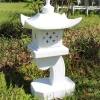 One Tier Japanese Pagoda Lantern Marble Garden Ornament