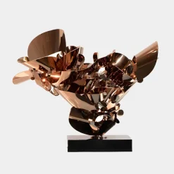 Opal Bloom 53cm Copper Metal Indoor Sculpture