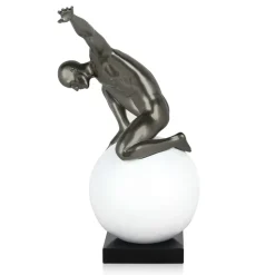 Orbital Balance 47cm Anthracite Resin Indoor Sculpture