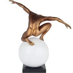 Orbital Balance 65cm Gold Resin Indoor Sculpture