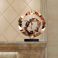 Orbital Chaos 55cm Copper Metal Indoor Sculpture