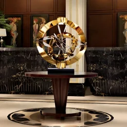 Orbital Chaos 55cm Copper Metal Indoor Sculpture