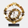 Orbital Chaos 55cm Gold Metal Indoor Sculpture