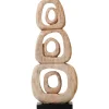Orbital Elegance 57cm Wood Indoor Sculpture