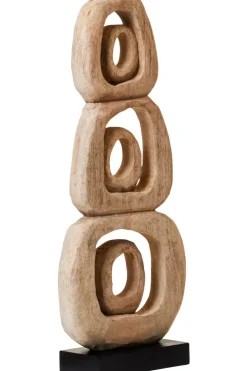 Orbital Elegance 57cm Wood Indoor Sculpture