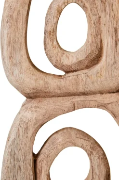 Orbital Elegance 57cm Wood Indoor Sculpture