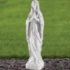 Our Lady of Lourdes 58cm Marble Resin Garden Statue