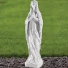 Our Lady of Lourdes 52cm Marble Resin Garden Statue