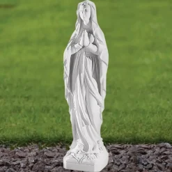 Our Lady of Lourdes 52cm Marble Resin Garden Statue