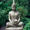 Peaceful Buddha Stone Garden Statue