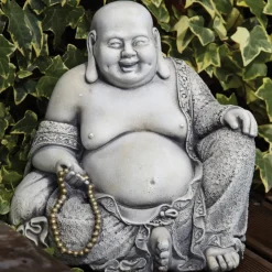 Pearl Stone Buddha Garden Ornament