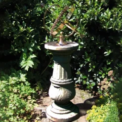 Pedestal Armillary 133cm Stone Garden Sundial