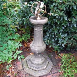 Pedestal Armillary 114cm Stone Garden Sundial