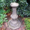 Pedestal Brass Stone Garden Sundial