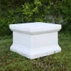 Plain 32cm Marble Resin Garden Pedestal