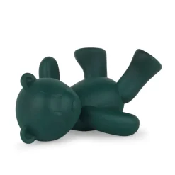 Playful Bear 15cm Green Resin Indoor Sculpture