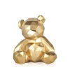 Polygon Bear 20cm Gold Resin Indoor Sculpture