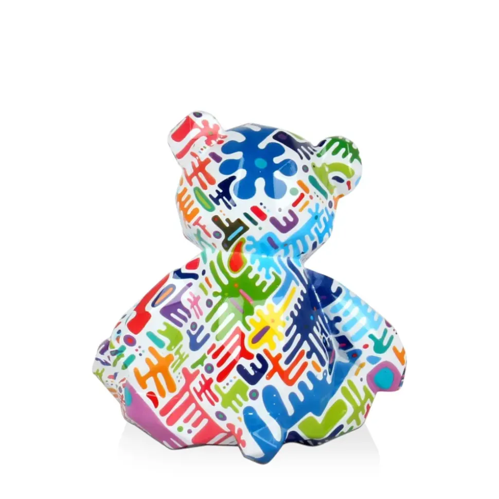 Polygon Bear 20cm Inca Art Resin Indoor Sculpture