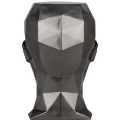 Polygon Female Head 55cm Anthracite Side Table Sculpture