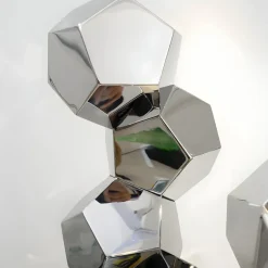 Polygon Fusion 104cm Gold Metal Indoor Sculpture