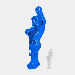 Polygon Gorilla 135cm Blue Resin Indoor Sculpture