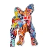 Polygon Gorilla 30cm Graffiti Resin Indoor Sculpture