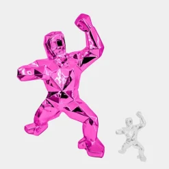 Polygon Gorilla 135cm Pink Resin Indoor Sculpture