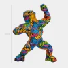 Polygon Gorilla 50cm Pop Art Resin Indoor Sculpture
