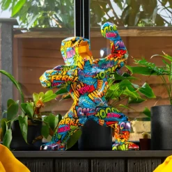 Polygon Gorilla 50cm Pop Art Resin Indoor Sculpture